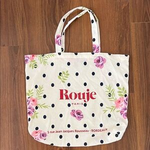 Rouje Floral Tote Bag - polka dots